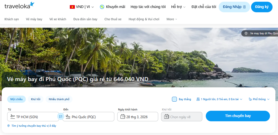 Cách săn vé máy bay đi Phú Quốc và vé máy bay Sài Gòn Hà Nội giá rẻ