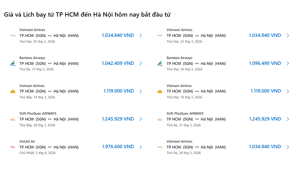 Cách săn vé máy bay đi Phú Quốc và vé máy bay Sài Gòn Hà Nội giá rẻ